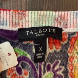 Talbots colorful cardigan size 1X new!